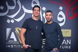 تصویری از ستاره پرسپولیس در کنسرت فرزاد فرزین