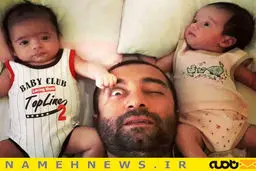 جدیدترین عکس از دوقلوهای مجید صالحی