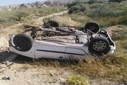 واژگونی "ال نود" با شش مصدوم در جاده کاشان