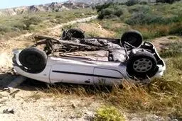 واژگونی "ال نود" با شش مصدوم در جاده کاشان