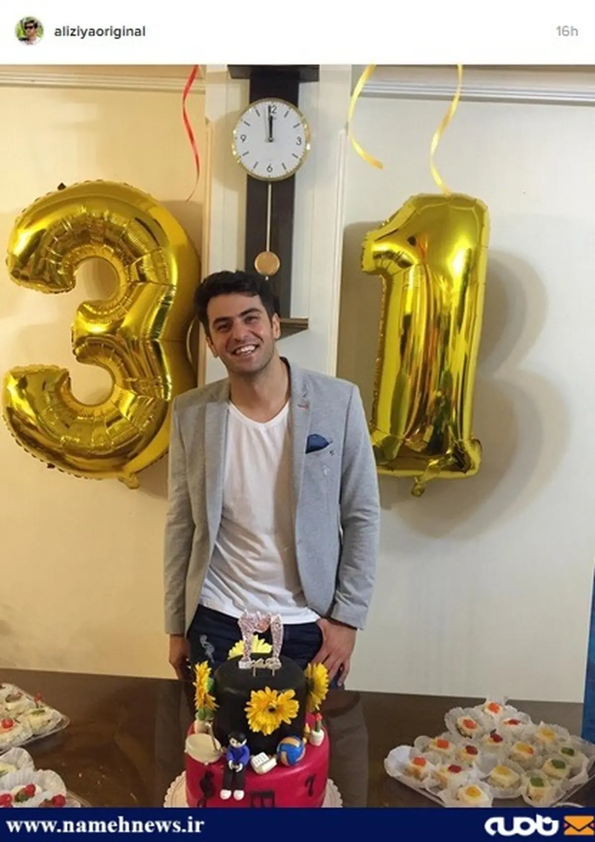 مجری مشهور تلویزیون در جشن تولد 31 سالگی!/عکس