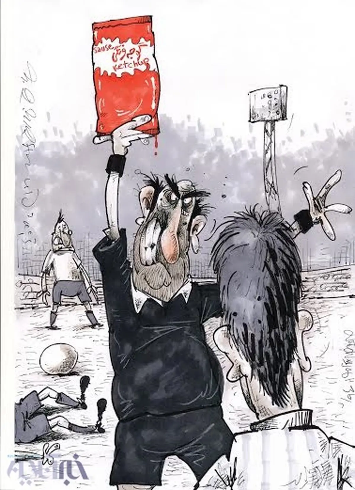 کاریکاتور/ شاهکار داوری لیگ برتر!