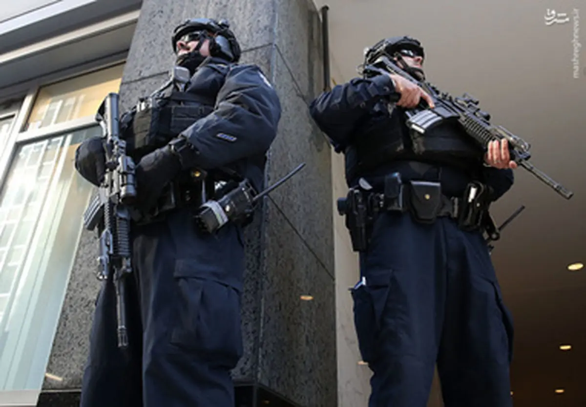 پلیس نیویورک در خیابان های آمریکا/تصاویر