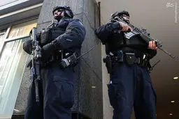 پلیس نیویورک در خیابان های آمریکا/تصاویر