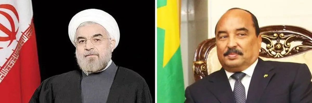 پیام تبریک رئیس جمهور موریتانی به روحانی