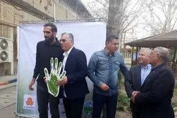 پروین، دایی، کی‌روش و حدادی در مراسم درختکاری + تصاویر