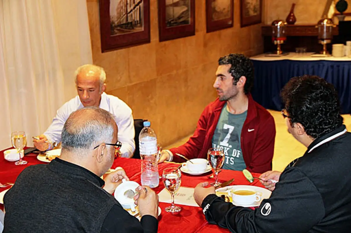 شام مشترک مجتبی جباری با سران تیم ملی امید + عكس