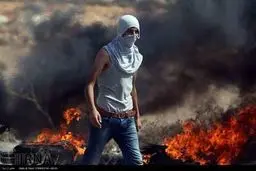 رویارویی جوانان فلسطینی با نظامیان رژیم صهیونیستی/تصاویر