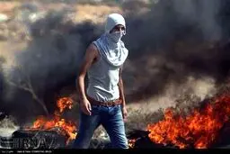 رویارویی جوانان فلسطینی با نظامیان رژیم صهیونیستی/تصاویر