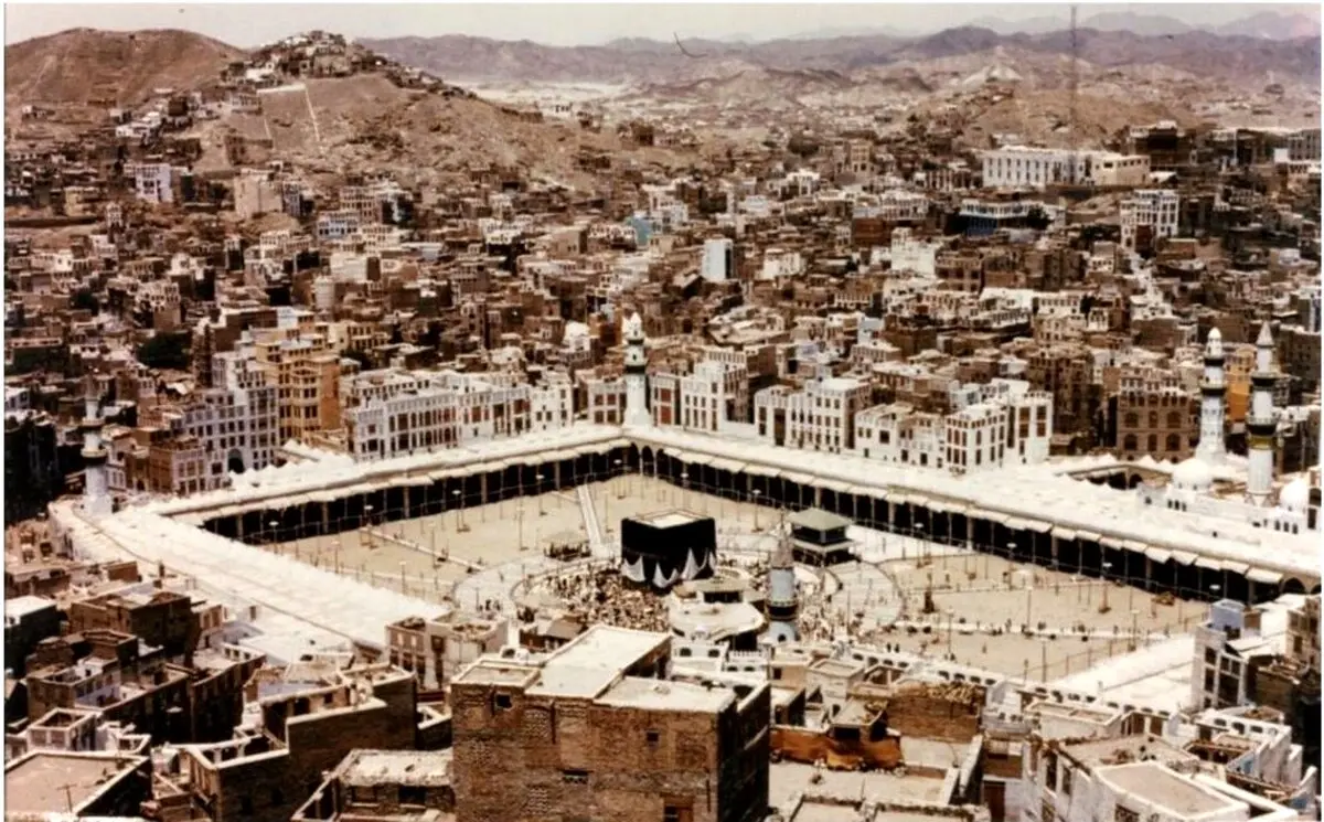 تصویر قدیمی و رنگی تازه‌منتشرشده از مکه و کعبه/ عکس