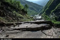 تصاویری از سیل و رانش مرگبار زمین در روستای کاکرود لات رودسر
