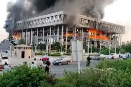 ویدئوی هوایی ارتش اسرائیل از تجاوز به صدا و سیما