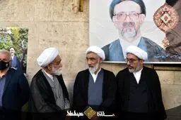 تصاویر حضور شخصیت ها در مراسم تشییع پیکر سید محمود دعایی