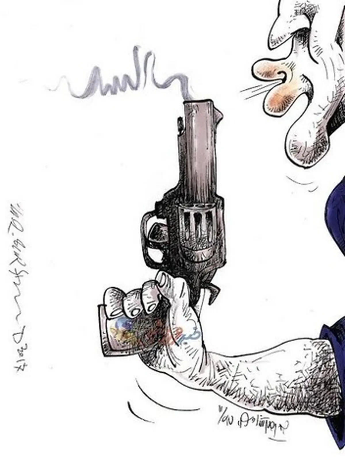 منصوریان در آزادی چه کرد!/کاریکاتور