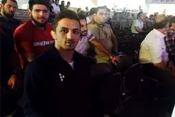 حمید سوریان وقتی برای حمایت از سلیمی به سالن وزنه برداری رفت+ عکس