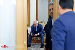 عکس / آقای وزیر سر در موبایل!