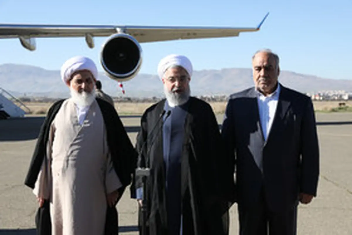 تصاویری از سفر رییس جمهور به کرمانشاه