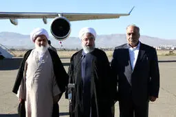تصاویری از سفر رییس جمهور به کرمانشاه