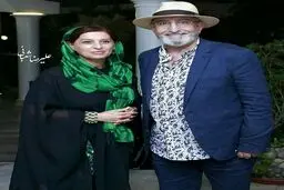 تصویرکمتردیده شده از فرهاد آئیش در کنار همسرش/عکس