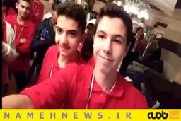 سلفی پسر بشار اسد و دوستانش/ عکس