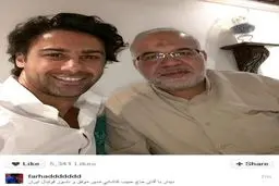 عکس/ فرهاد مجیدی در کنار مدیر پرسپولیسی