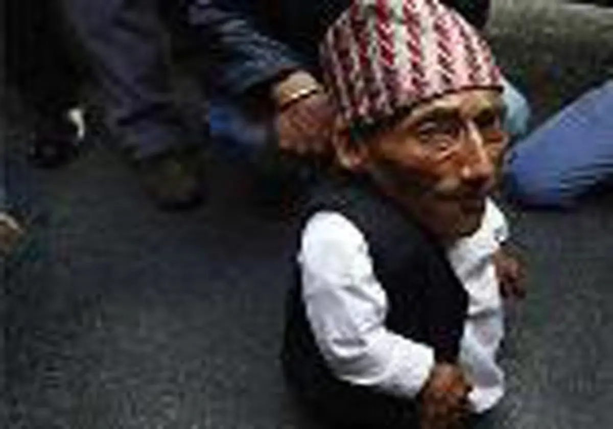 درگذشت کوتاه ترین مرد جهان/عکس