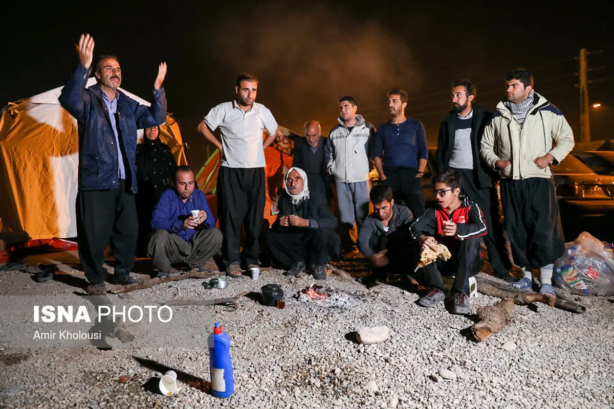 شب‌های سرد سرپل‌ذهاب پس از زلزله/تصاویر