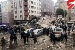 ریزش مرگبار ساختمان 6 طبقه / تعداد زیادی زیر آوار گرفتارند+تصاویر