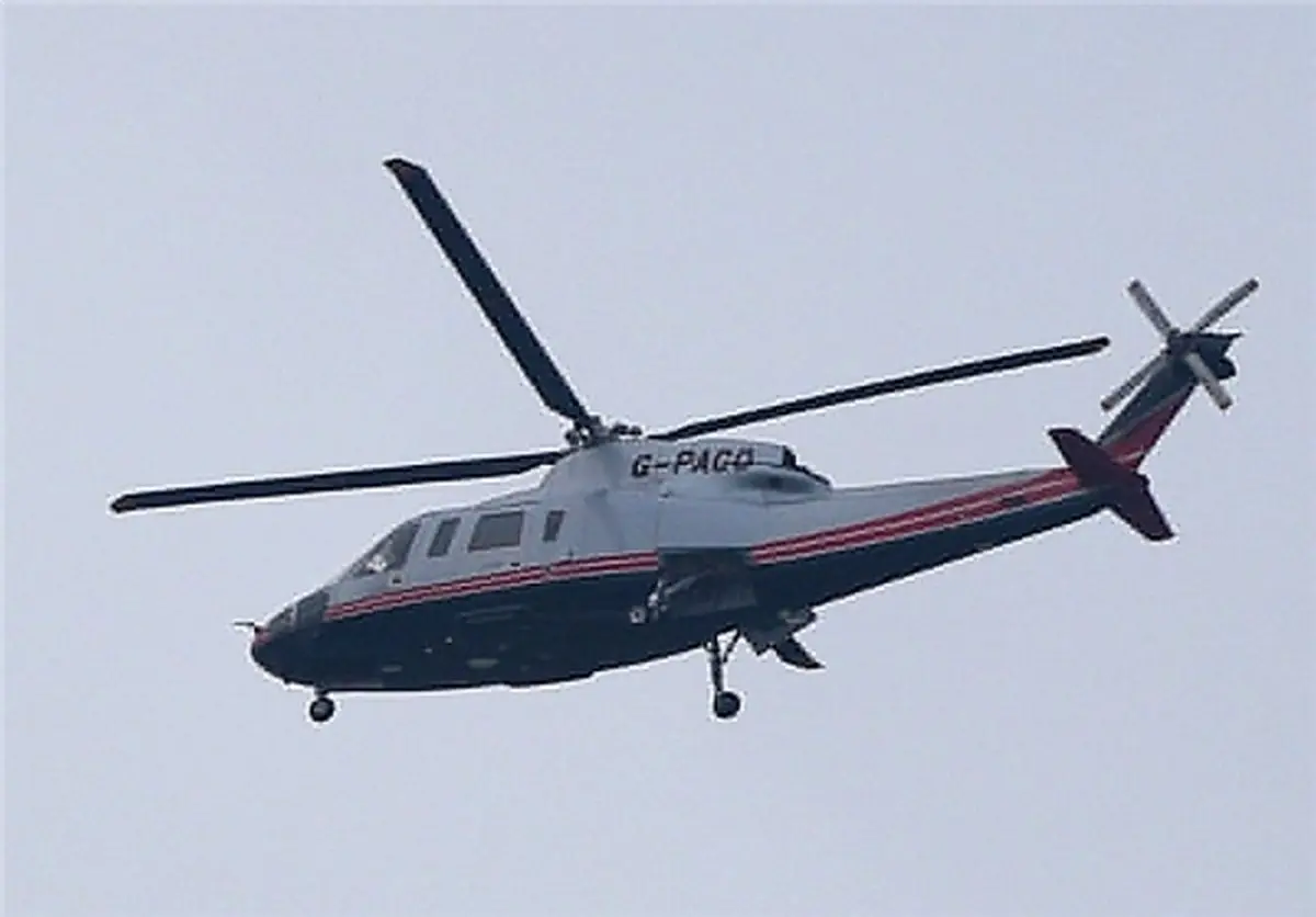 فرود هلی‌کوپتر اختصاصی فرگوسن در هوئیش پارک+تصاویر