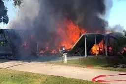 سقوط بالگرد در فلوریدا آمریکا / عکس