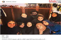 سلفی بازیگران زن سرشناس در پشت صحنه سریال گرگ و میش/ عکس