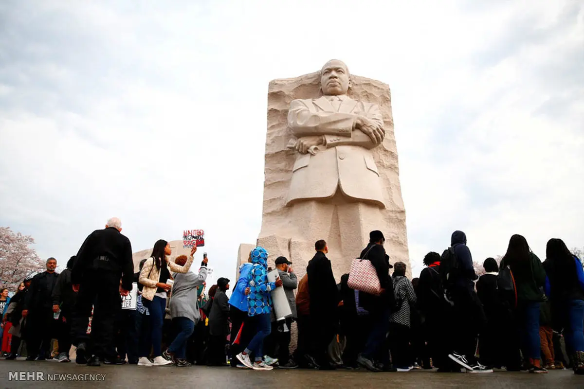 تصاویری از پنجاهمین سالگرد رهبر حقوق مدنی سیاهپوستان