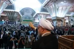 حواشی تصویری سخنرانی روحانی در روز کارگر