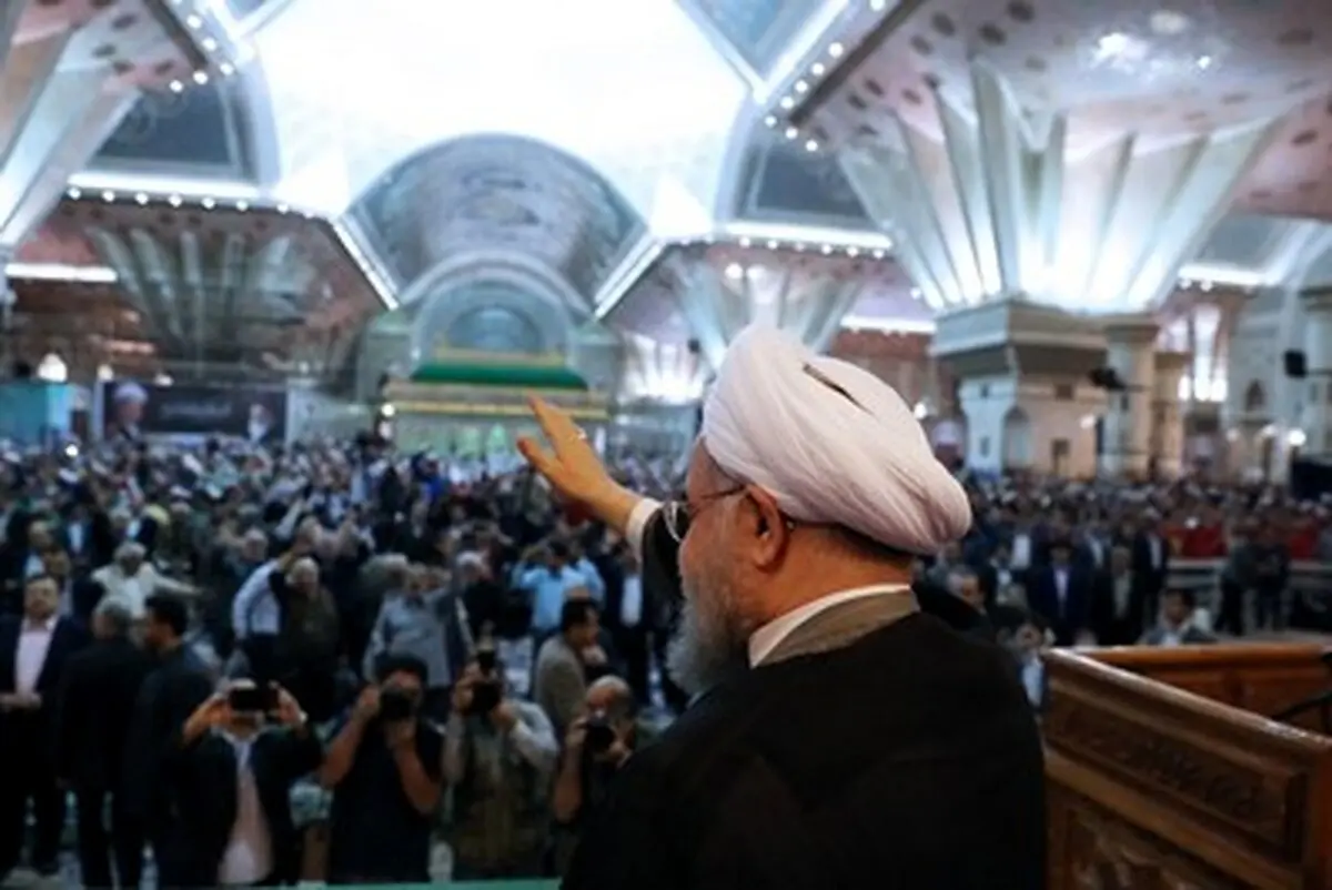 حواشی تصویری سخنرانی روحانی در روز کارگر