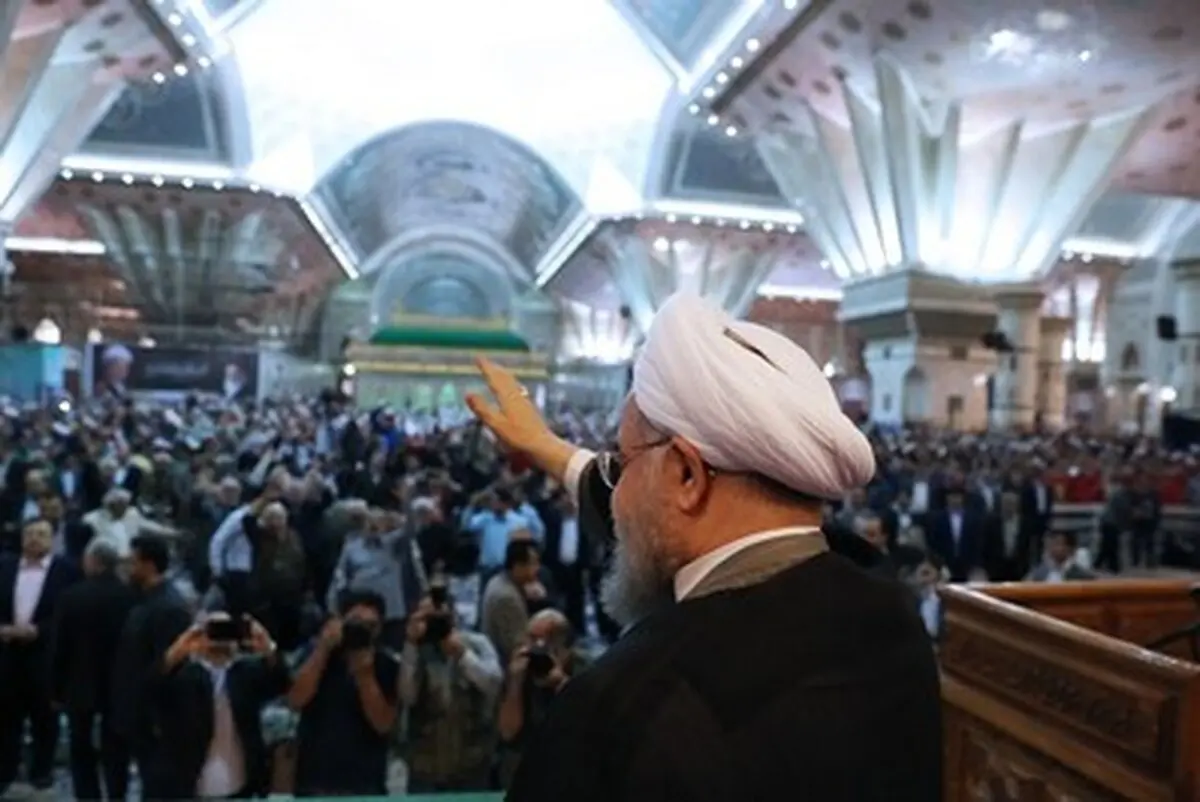 حواشی تصویری سخنرانی روحانی در روز کارگر