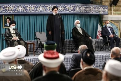 دیدار مسئولان نظام و میهمانان وحدت اسلامى‌ با رهبر انقلاب