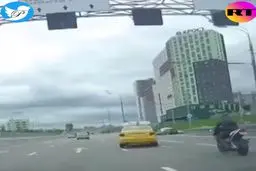 صحنه باورنکردنی  نجات راننده بعد از تصادف هولناک